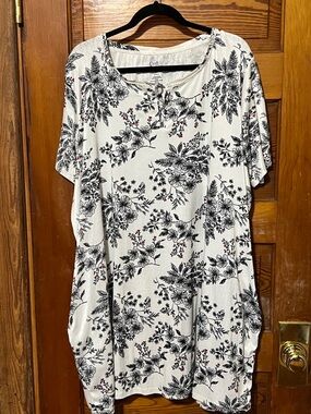 Croft & Barrow Sleep Shirt Nightgown With Pockets Size 2x